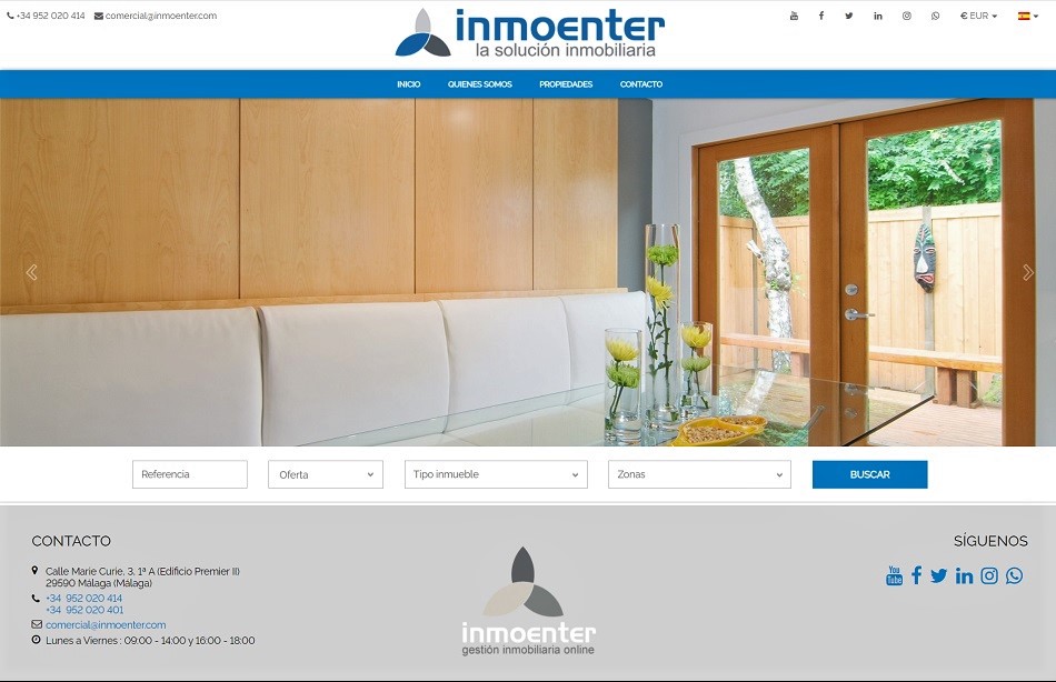 InmoEnter Bloques perdefinidos para la Home 1