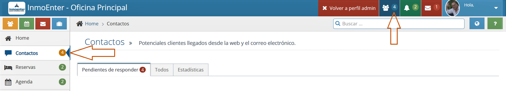 InmoEnter &#8211; Gestión de contactos 1